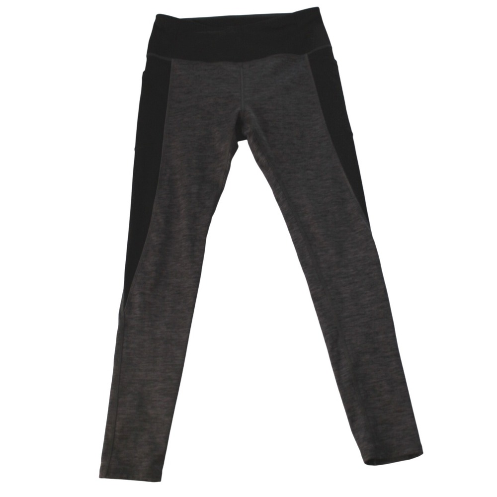 DSG Womens Heathered Gray Black Athletic Yoga Workout‎ Leggings - Size M